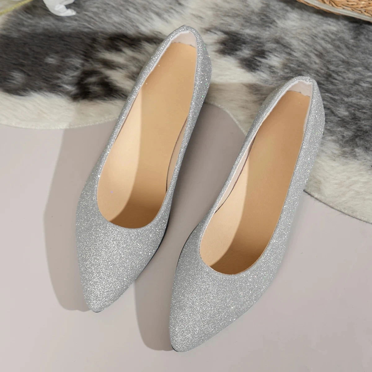 Ballerines Brillantes – Classe et Raffinement - Atelier Chaussure