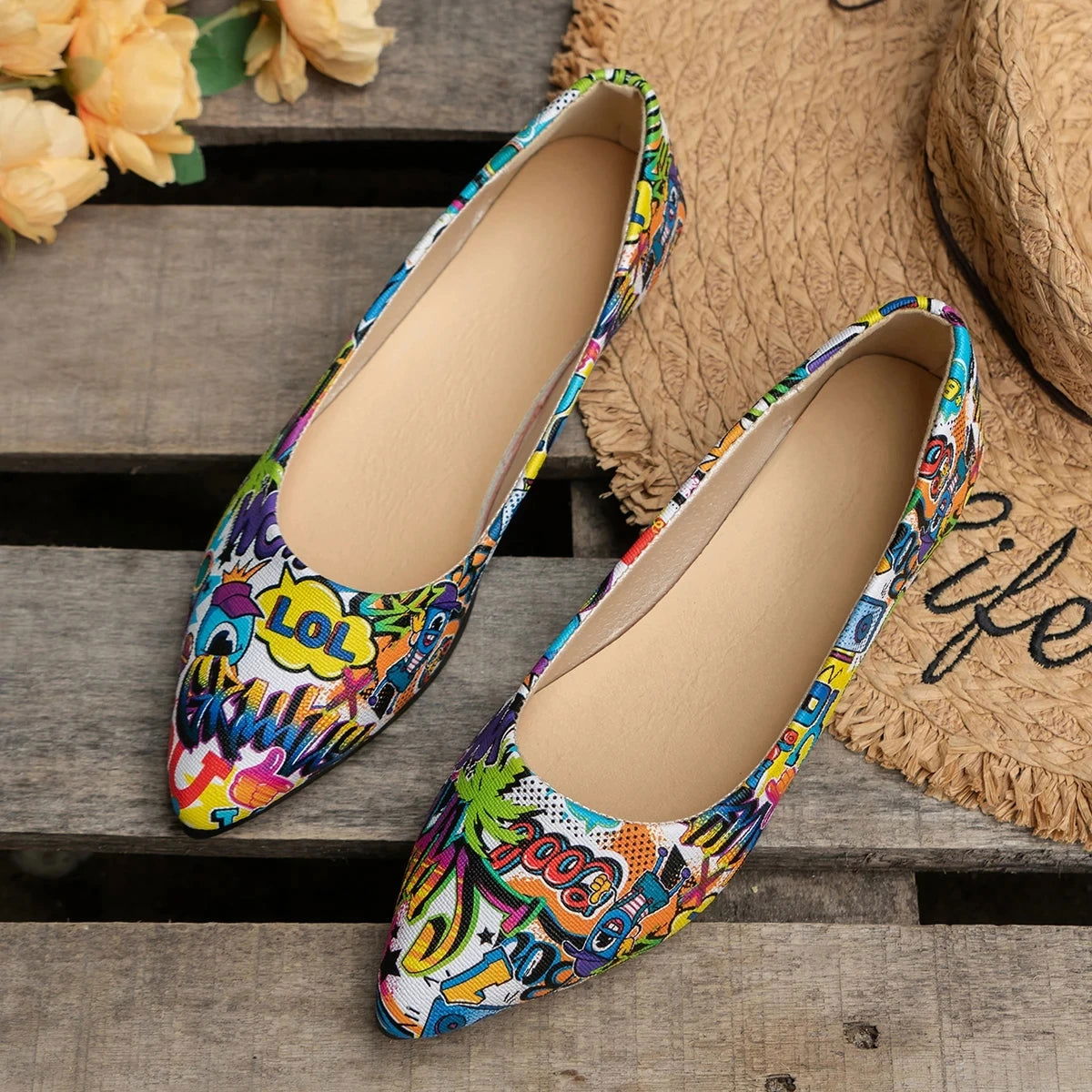 Ballerines Brillantes – Classe et Raffinement - Atelier Chaussure