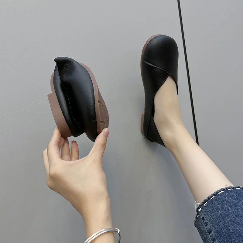 Ballerines Minimalistes - Décontractée pour le Quotidien - Atelier Chaussure