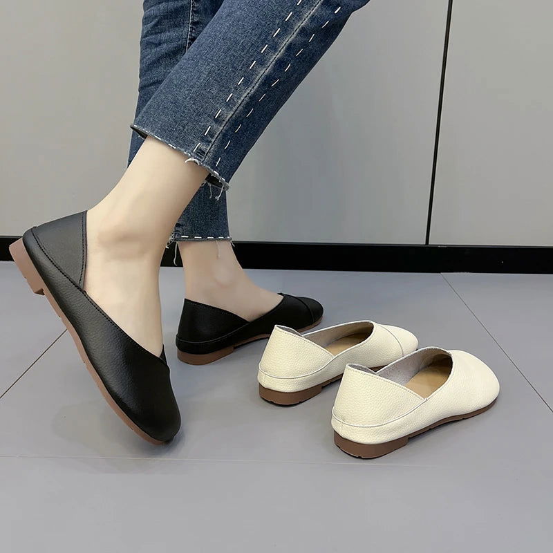 Ballerines Minimalistes - Décontractée pour le Quotidien - Atelier Chaussure