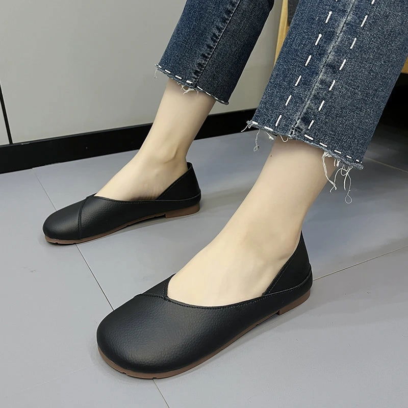 Ballerines Minimalistes - Décontractée pour le Quotidien - Atelier Chaussure