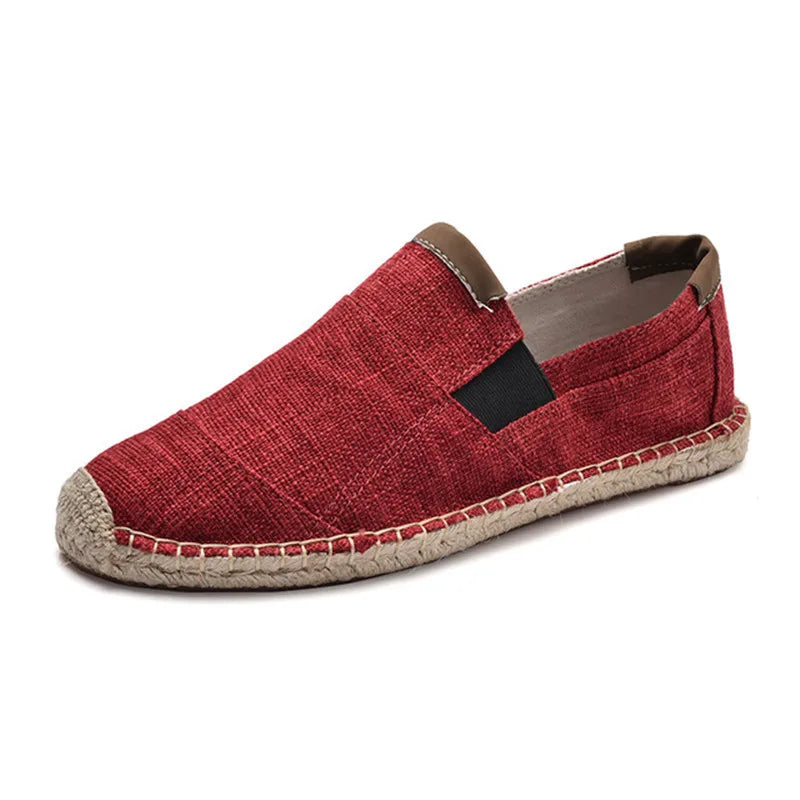 Espadrilles Homme Toile – Semelle Tressée Unie