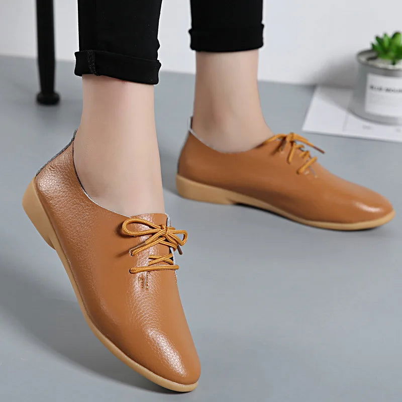 Mocassins Derbies Femme en Cuir - Atelier Chaussure