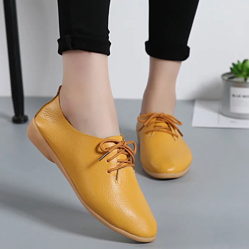 Mocassins Derbies Femme en Cuir - Atelier Chaussure