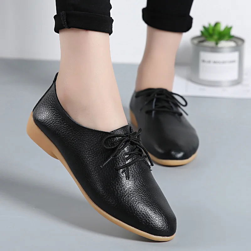 Mocassins Derbies Femme en Cuir - Atelier Chaussure