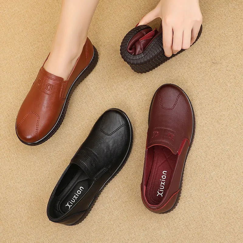 Mocassins Femme Confort en Cuir - Confort et Praticité - Atelier Chaussure