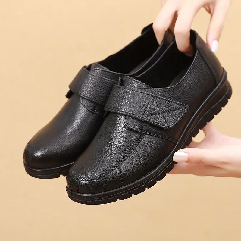 Mocassins Femme Noir à Scratch - Atelier Chaussure