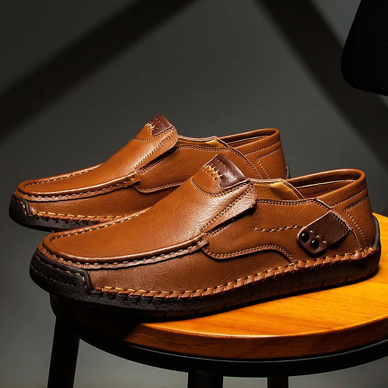 Mocassins Homme en Cuir - Finition Artisanale - Atelier Chaussure