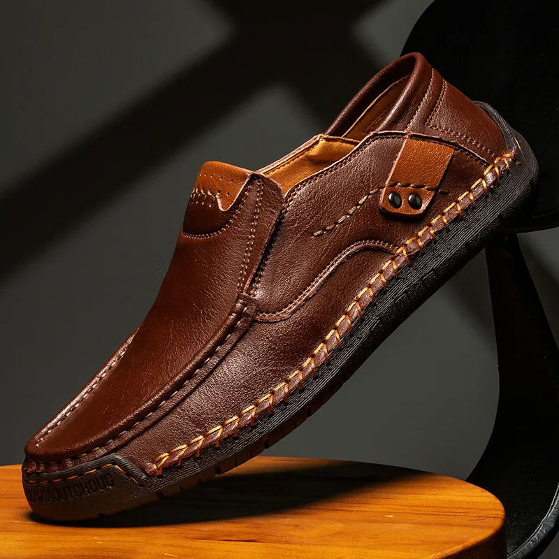 Mocassins Homme en Cuir - Finition Artisanale - Atelier Chaussure