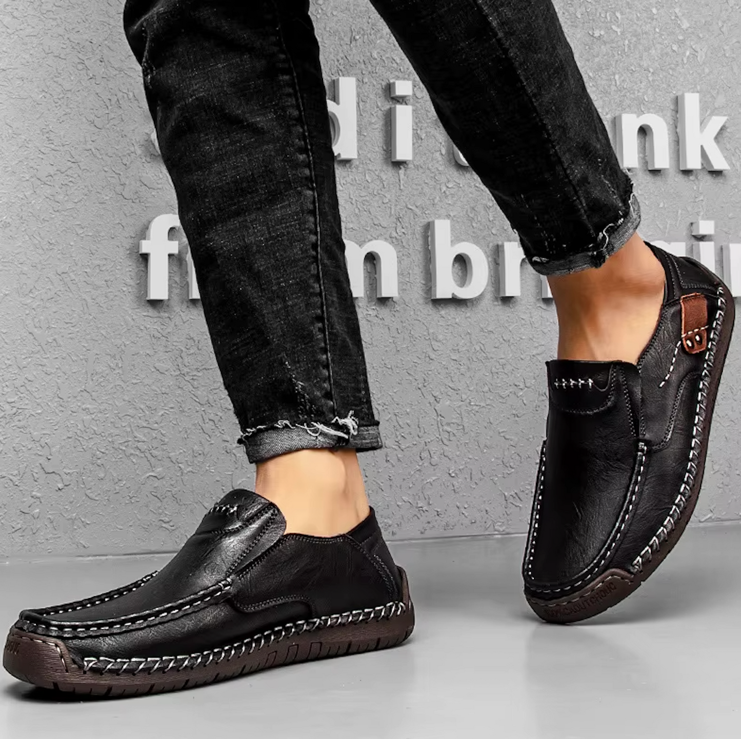 Mocassins Homme en Cuir - Finition Artisanale - Atelier Chaussure