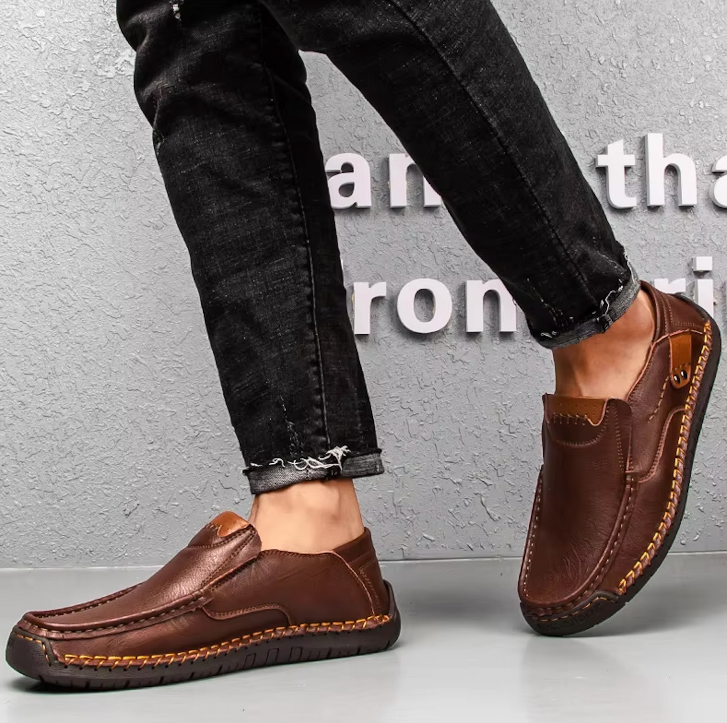 Mocassins Homme en Cuir - Finition Artisanale - Atelier Chaussure