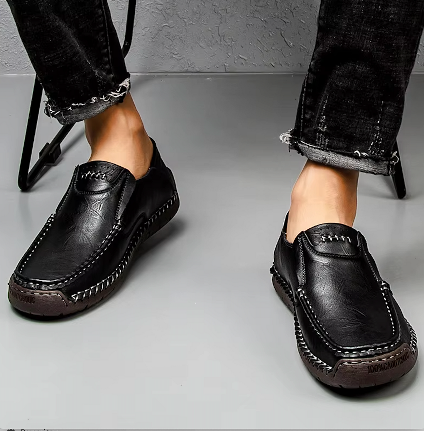 Mocassins Homme en Cuir - Finition Artisanale - Atelier Chaussure