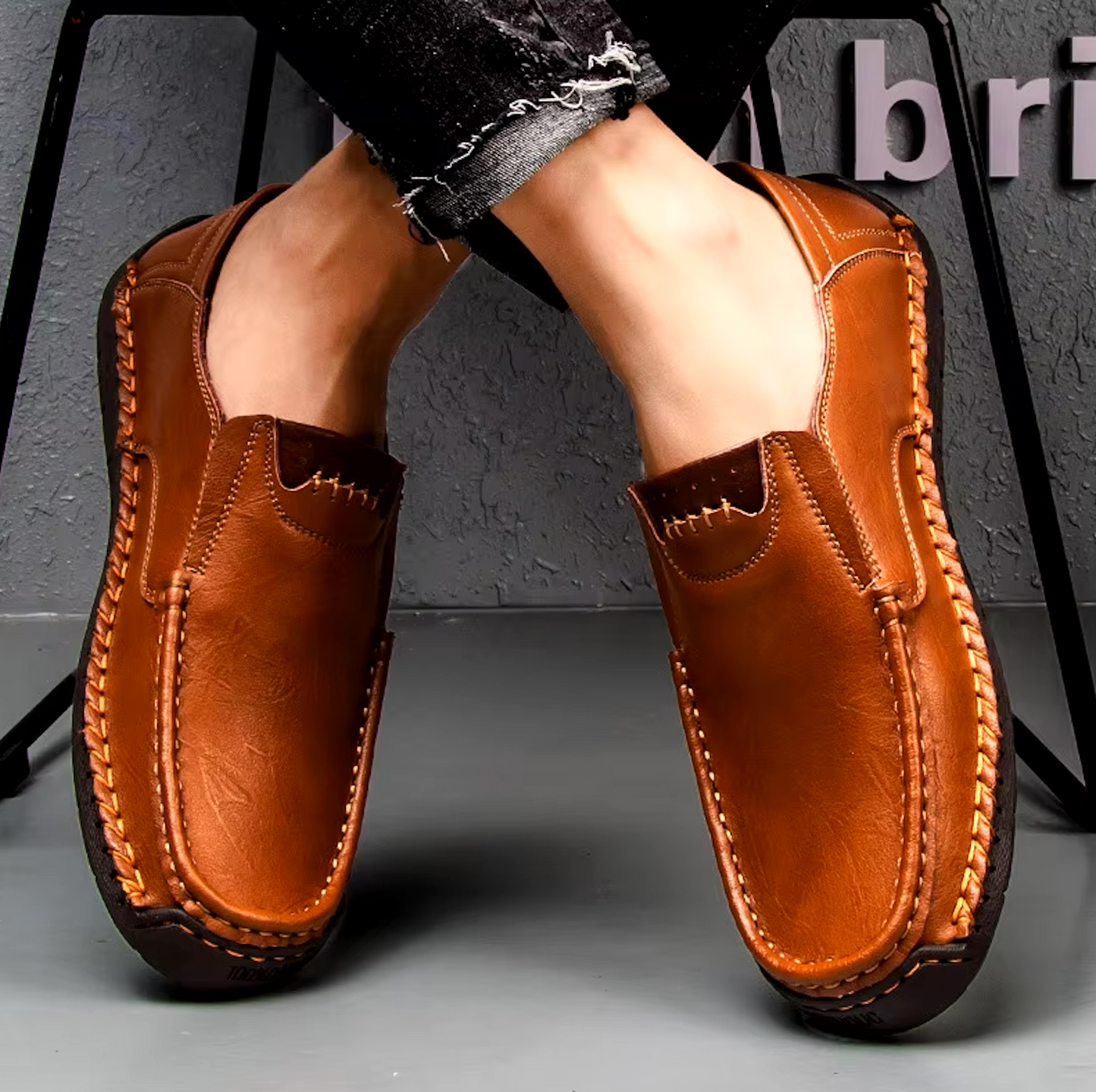 Mocassins Homme en Cuir - Finition Artisanale - Atelier Chaussure