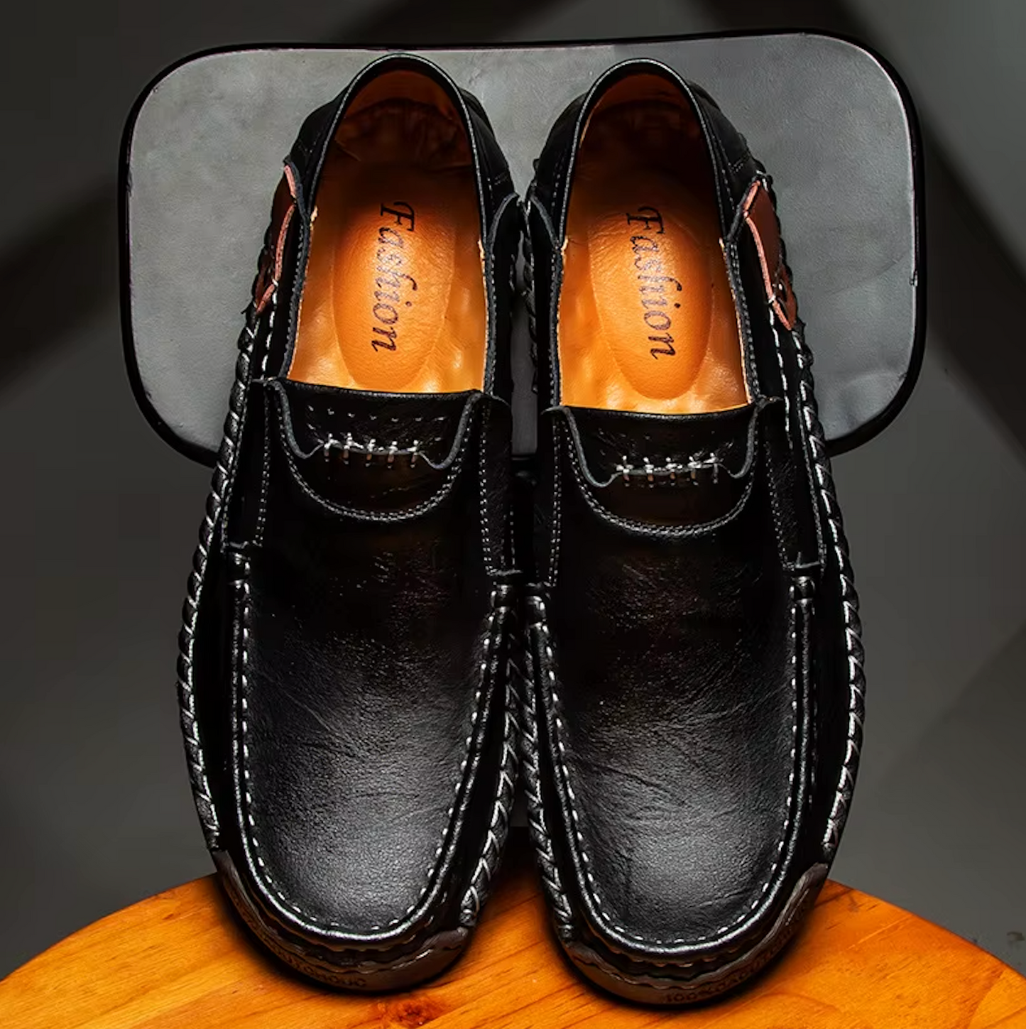 Mocassins Homme en Cuir - Finition Artisanale - Atelier Chaussure