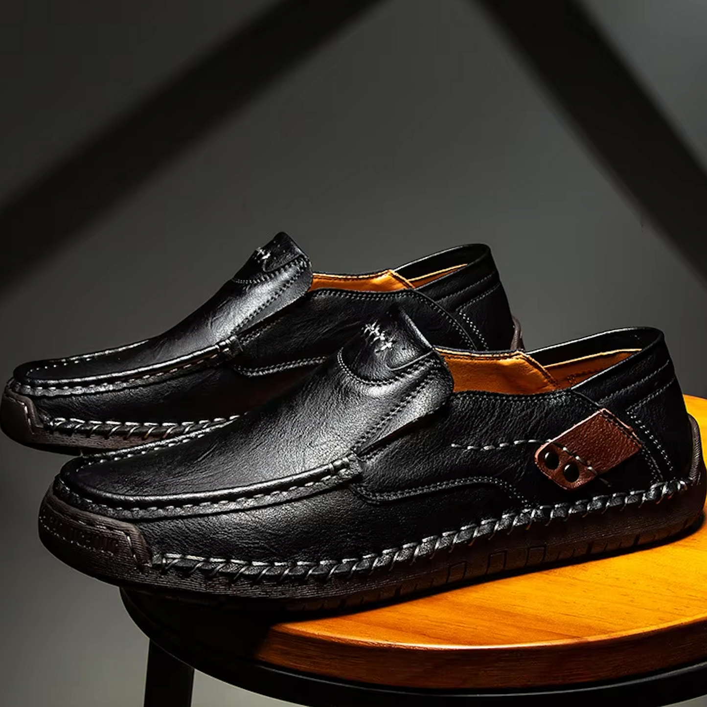 Mocassins Homme en Cuir - Finition Artisanale - Atelier Chaussure