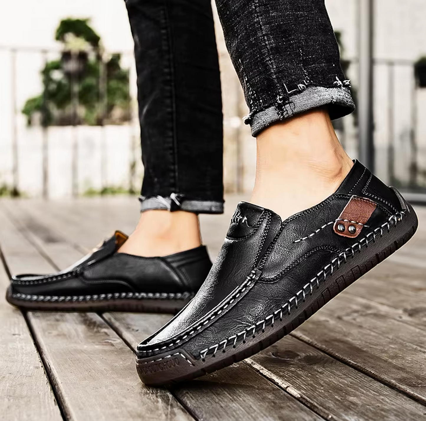 Mocassins Homme en Cuir - Finition Artisanale - Atelier Chaussure