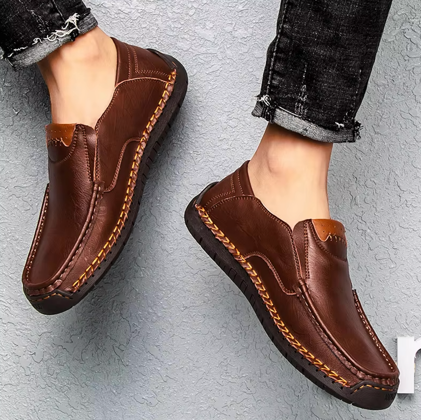 Mocassins Homme en Cuir - Finition Artisanale - Atelier Chaussure
