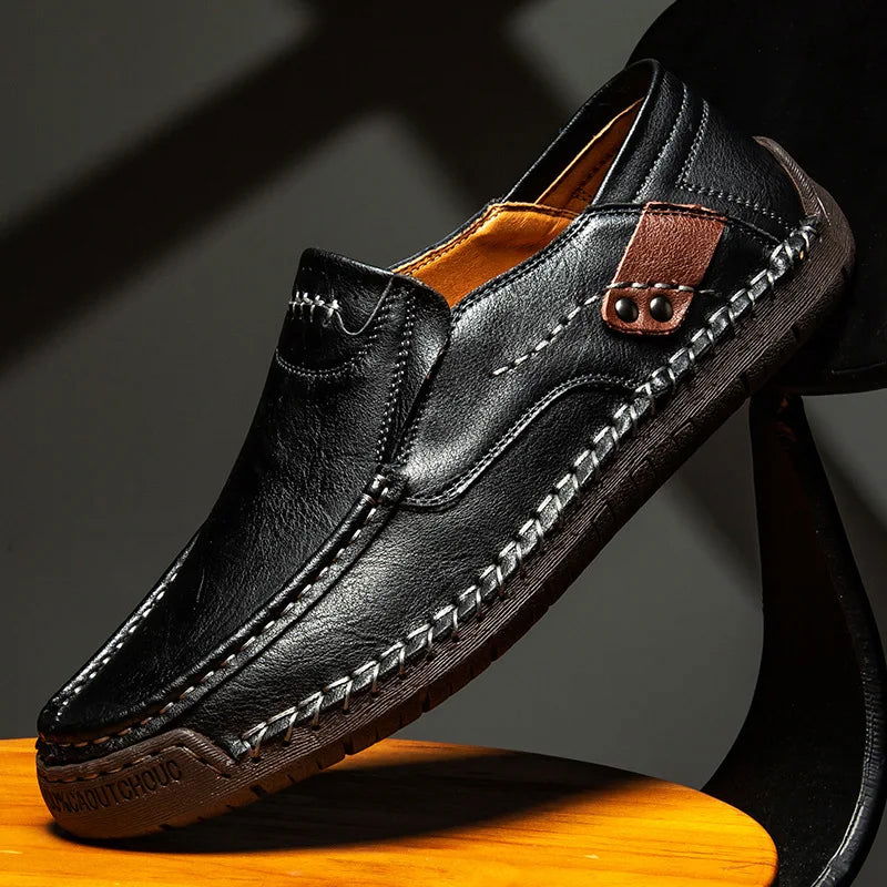 Mocassins Homme en Cuir - Finition Artisanale - Atelier Chaussure