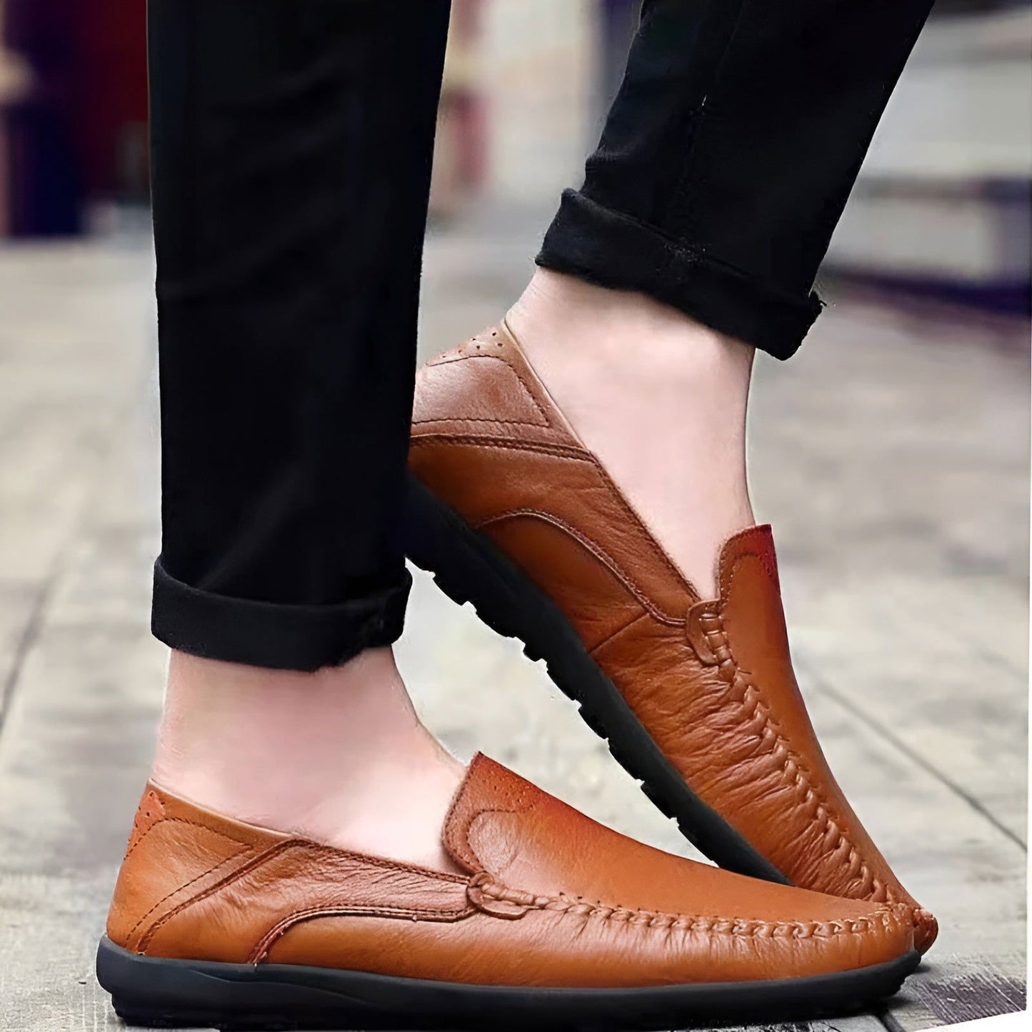 Mocassins Homme en Cuir Souple - Style et Confort au Quotidien - Atelier Chaussure