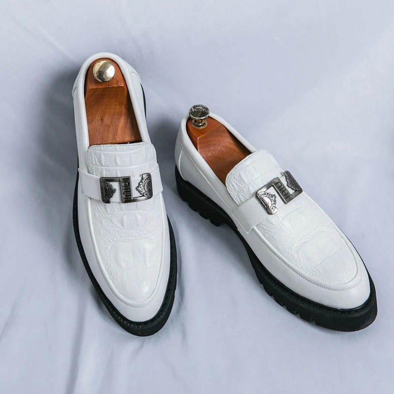 Mocassins Homme en Cuir Verni - Style Audacieux & Confortable - Atelier Chaussure