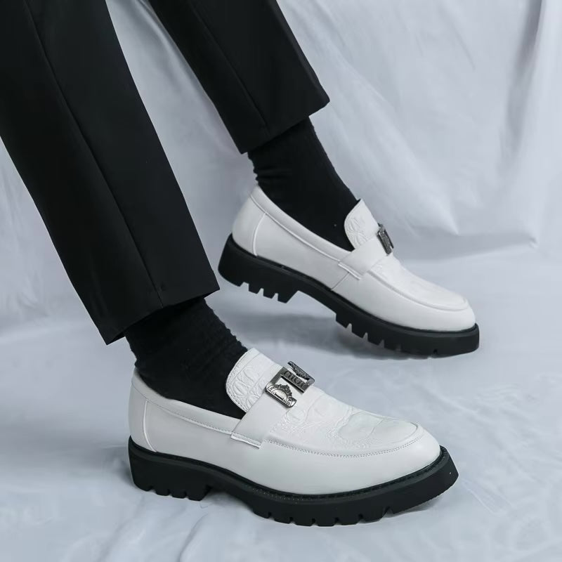Mocassins Homme en Cuir Verni - Style Audacieux & Confortable - Atelier Chaussure