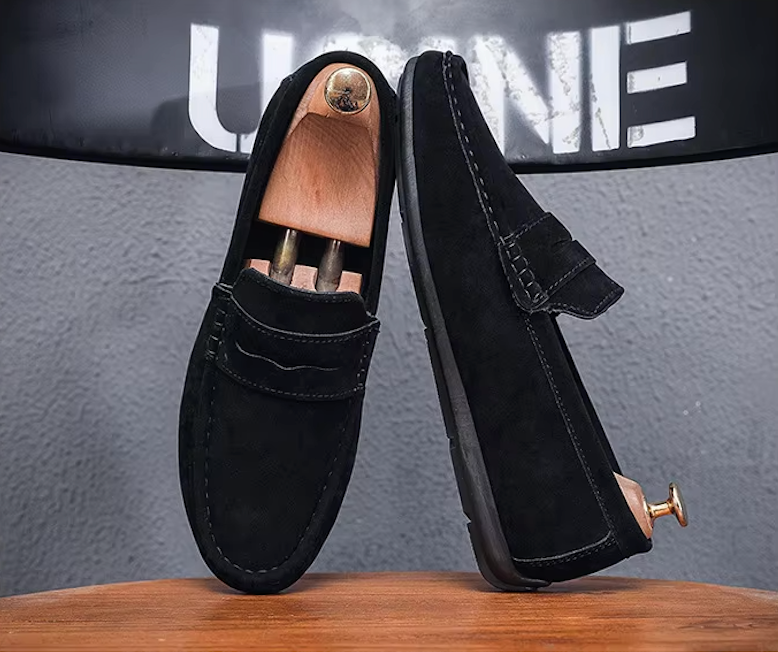 Mocassins Homme en Daim Classique - Confort & Style - Atelier Chaussure