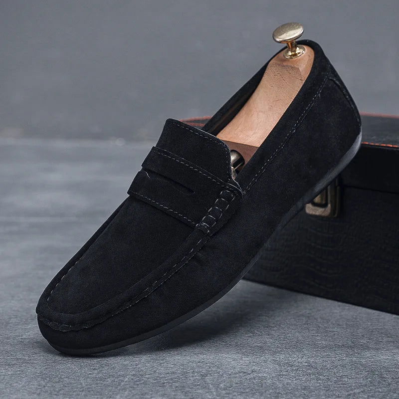 Mocassins Homme en Daim Classique - Confort & Style - Atelier Chaussure
