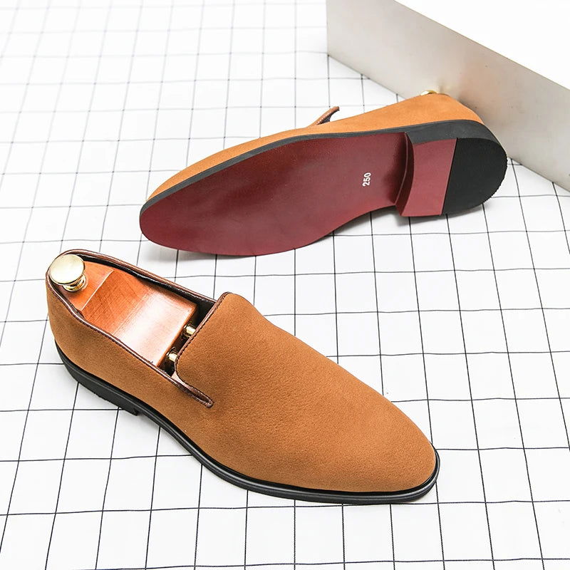 Mocassins Homme en Daim Premium - Atelier Chaussure