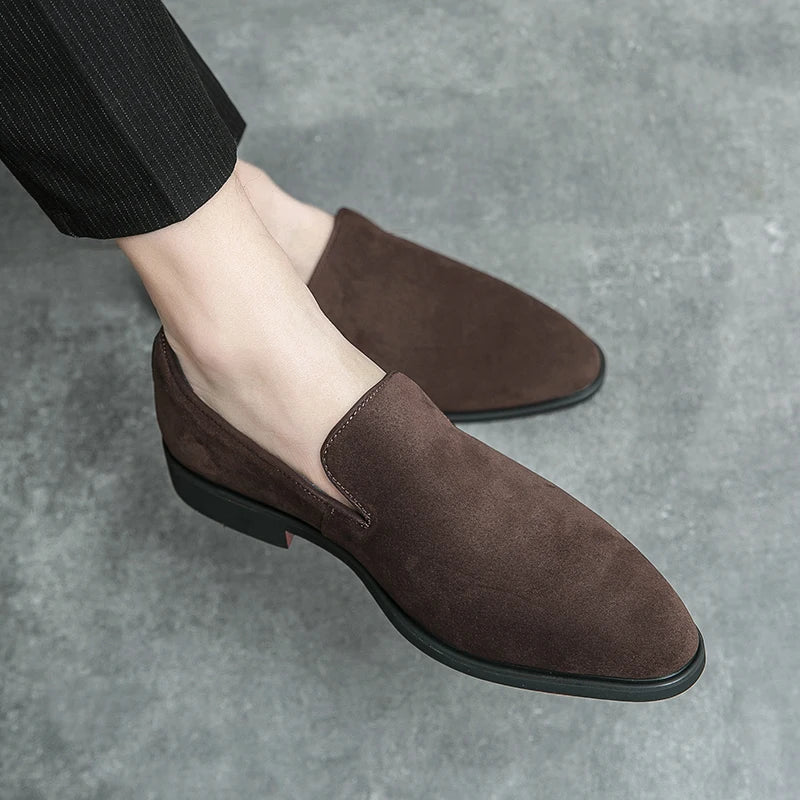 Mocassins Homme en Daim Premium - Atelier Chaussure