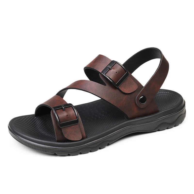Sandales Homme – Brides À Boucles Et Semelle Antidérapante