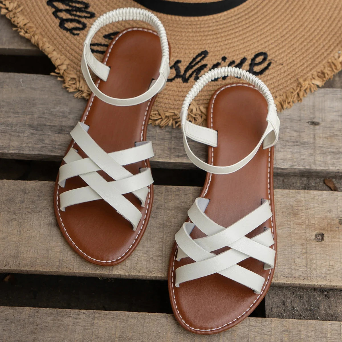 Sandales Femme – Design Croisé Et Confort Quotidien