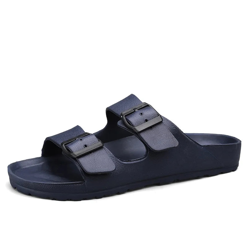 Sandales Homme – Double Boucle Réglable Et Semelle Antidérapante