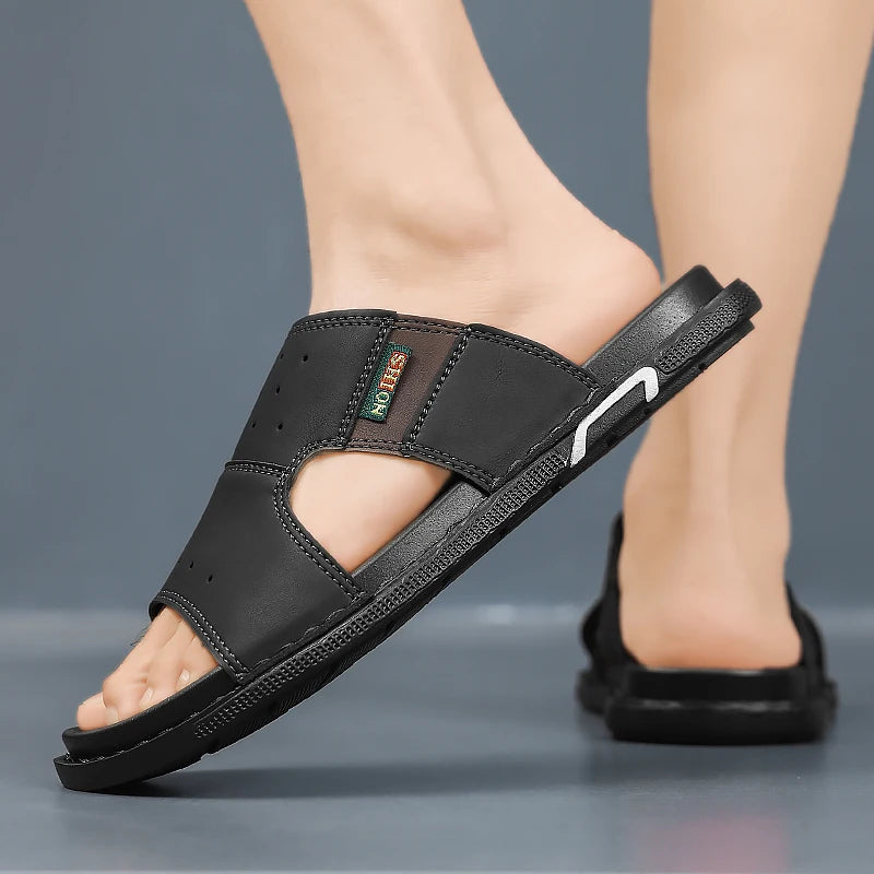 Sandales Homme – Design Croisé Confortable Et Antidérapant