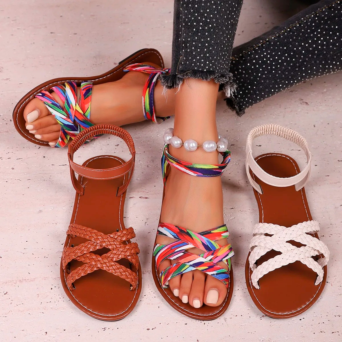 Sandales Femme – Design Croisé Et Confort Quotidien