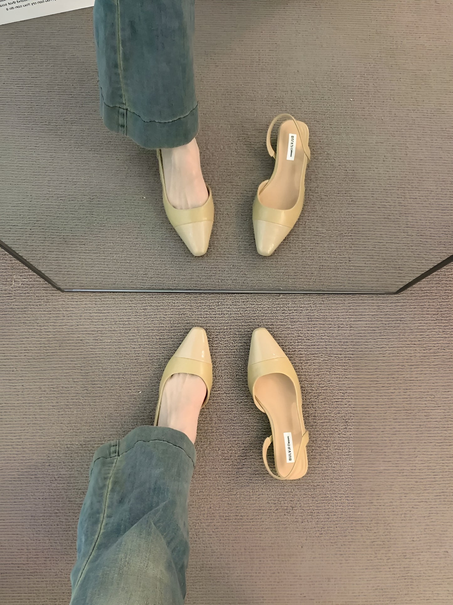 Ballerines Femme Ouvertes À Bride – Bout Pointu Et Tenue Soignée