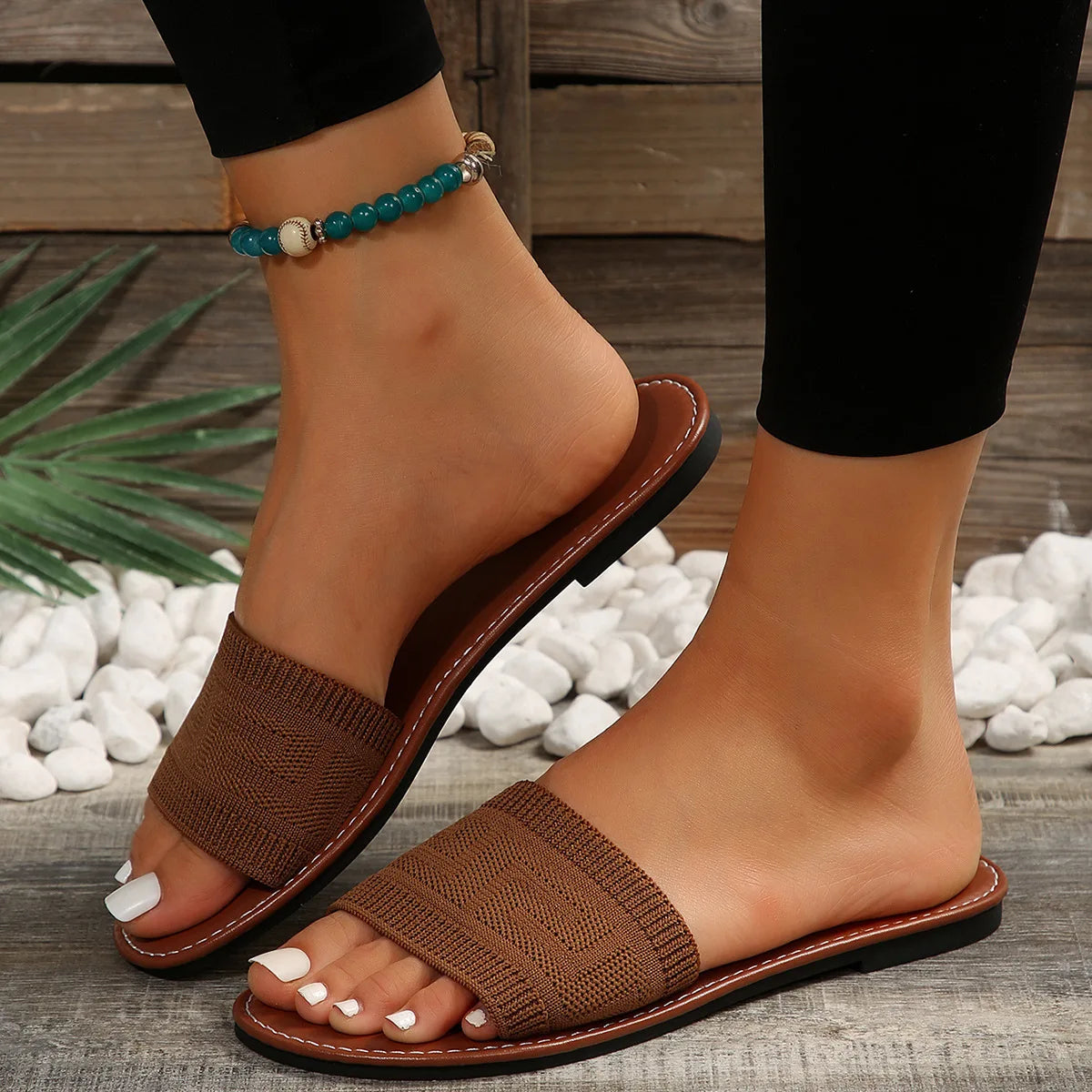 Sandales Femme – Style Décontracté À Enfiler