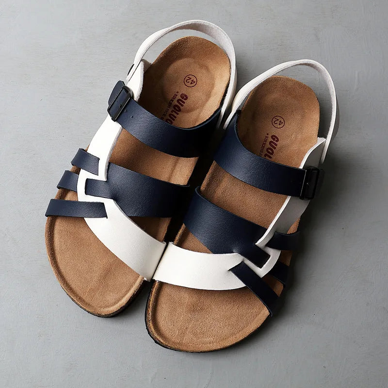 Sandales Homme – Design Croisé Gladiateur Et Semelle Confort