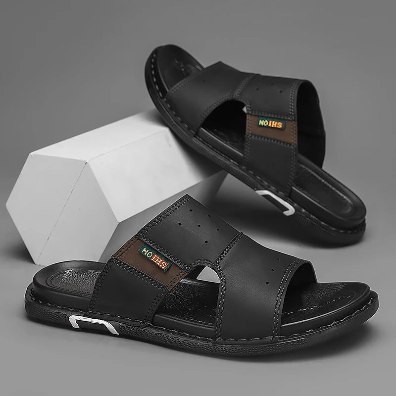 Sandales Homme – Design Croisé Confortable Et Antidérapant