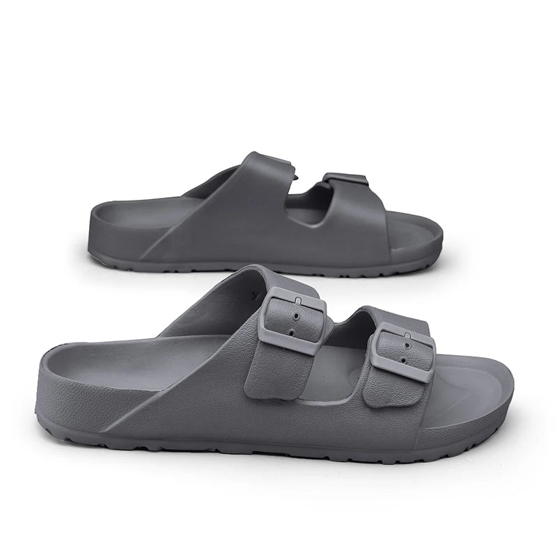 Sandales Homme – Double Boucle Réglable Et Semelle Antidérapante