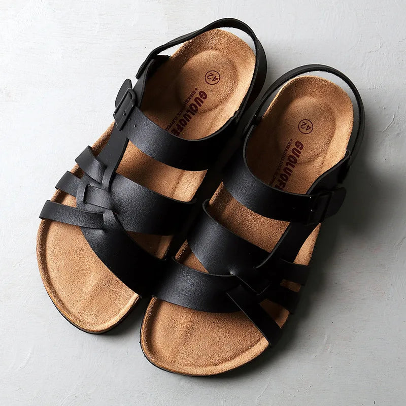 Sandales Homme – Design Croisé Gladiateur Et Semelle Confort
