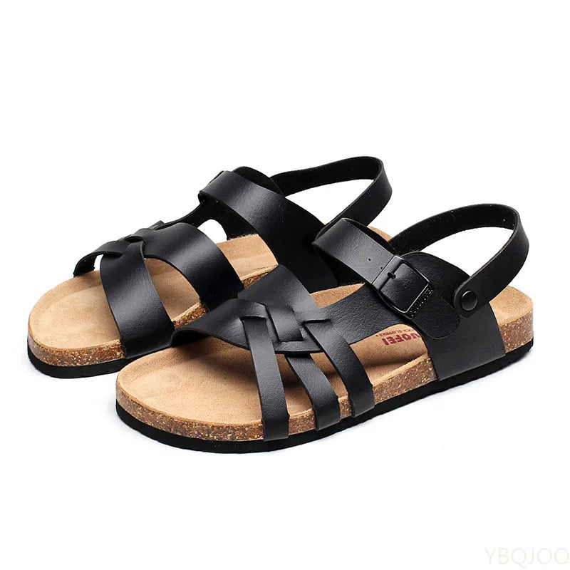 Sandales Homme – Design Croisé Gladiateur Et Semelle Confort
