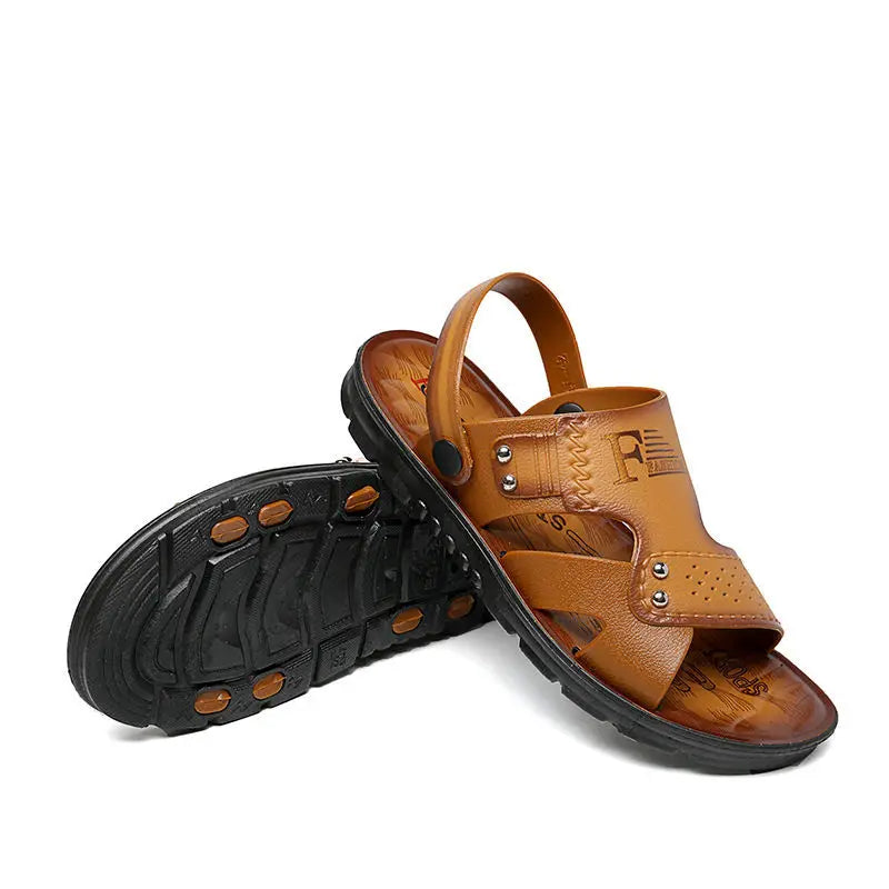 Sandales Homme – Bride Arrière Amovible Et Design Riveté