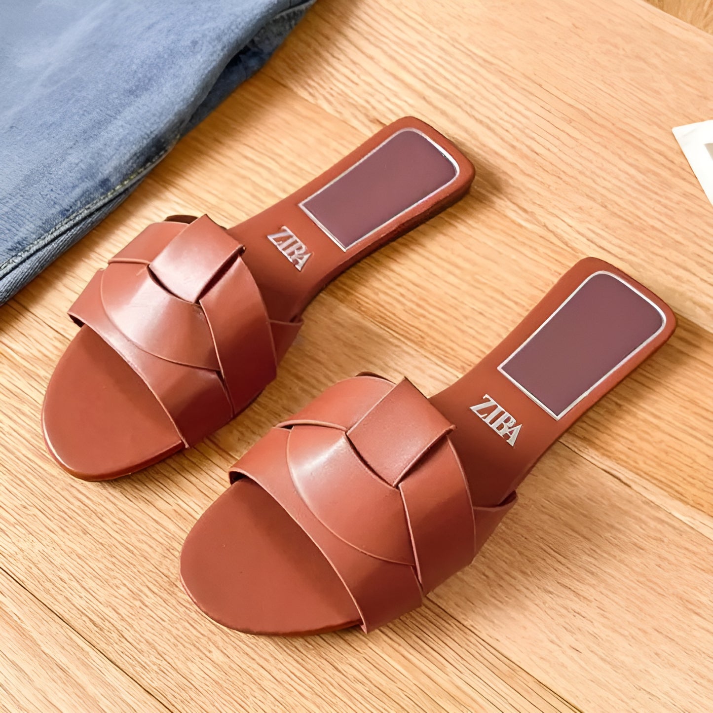 Sandales Femme – Plates À Brides Entrelacées
