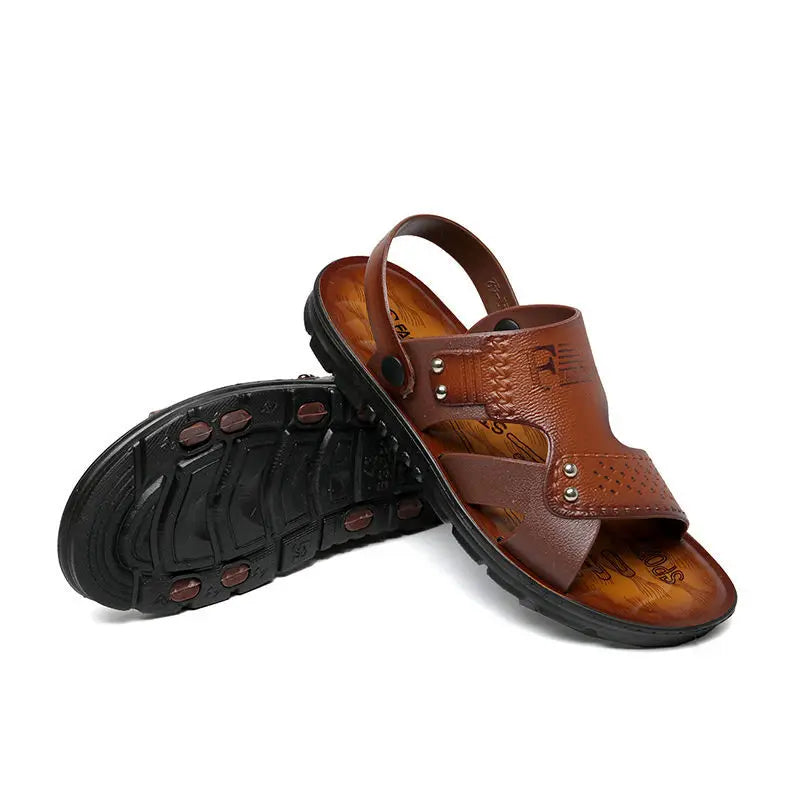 Sandales Homme – Bride Arrière Amovible Et Design Riveté