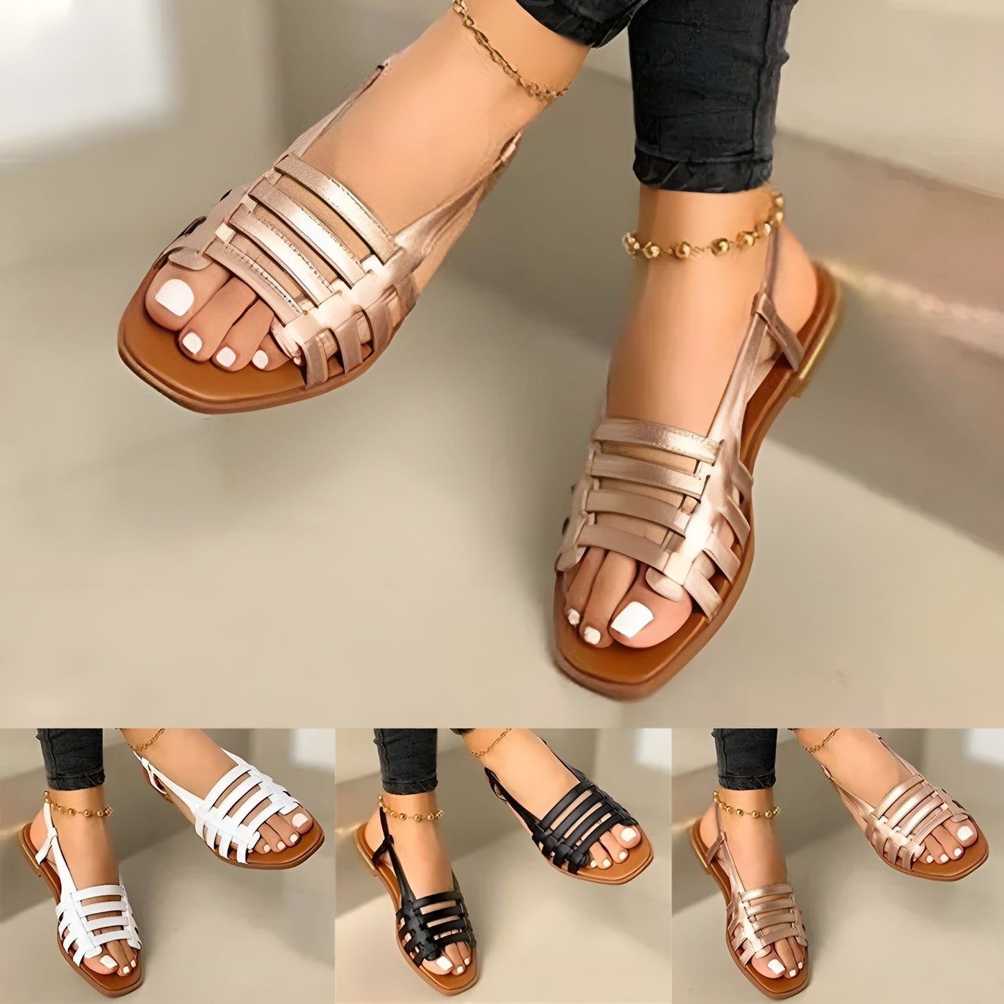Sandales Femme – Style Chic Et Plat