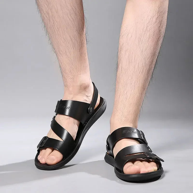 Sandales Homme – Brides Multiples Avec Boucles Ajustables