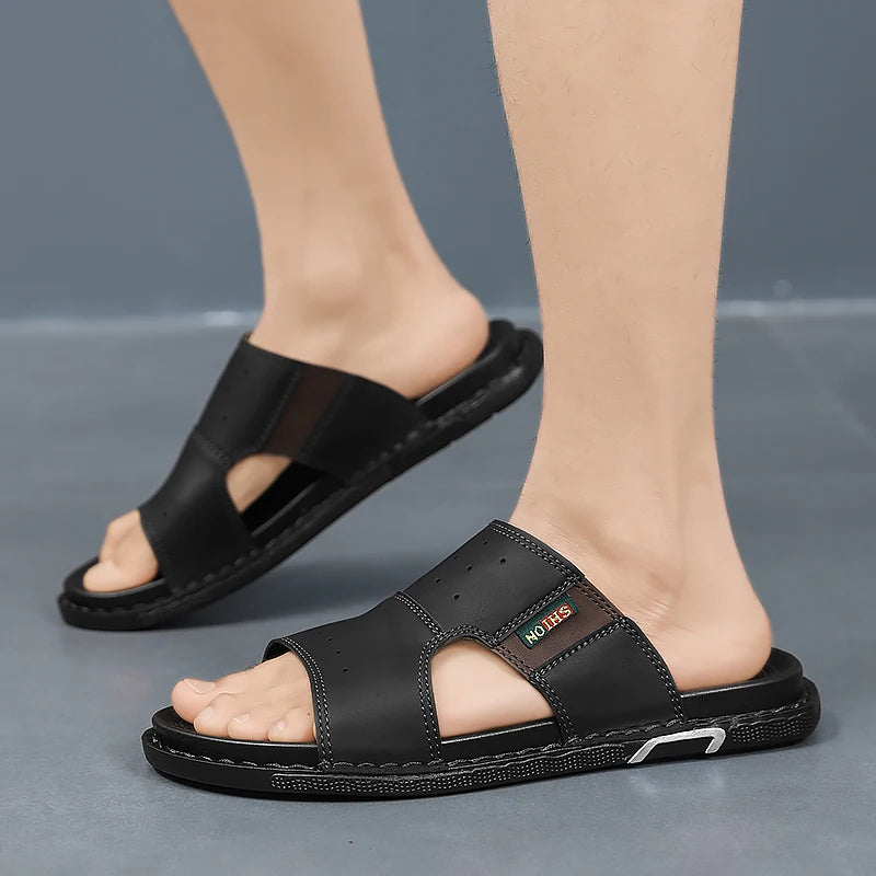 Sandales Homme – Design Croisé Confortable Et Antidérapant