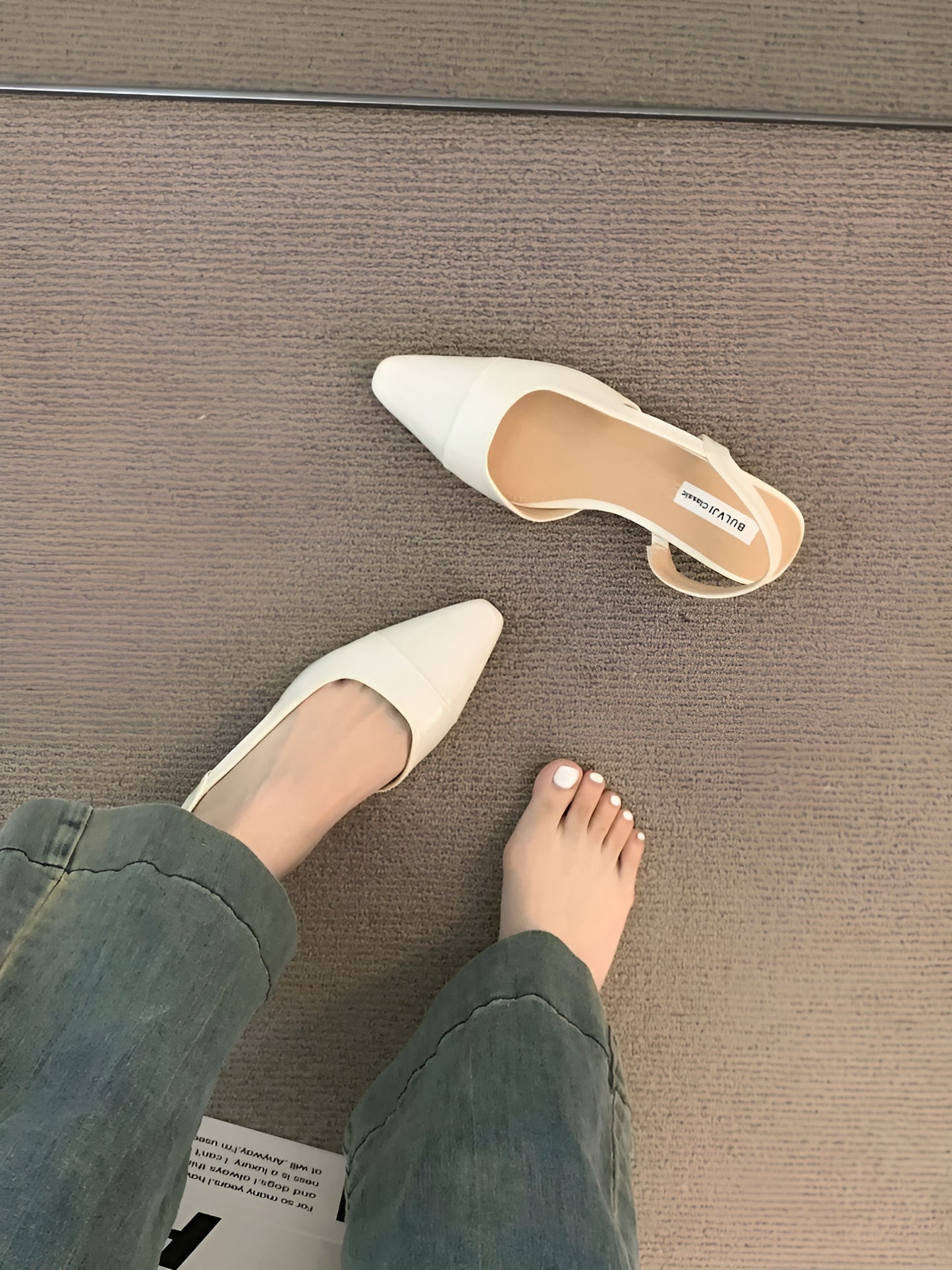 Ballerines Femme Ouvertes À Bride – Bout Pointu Et Tenue Soignée