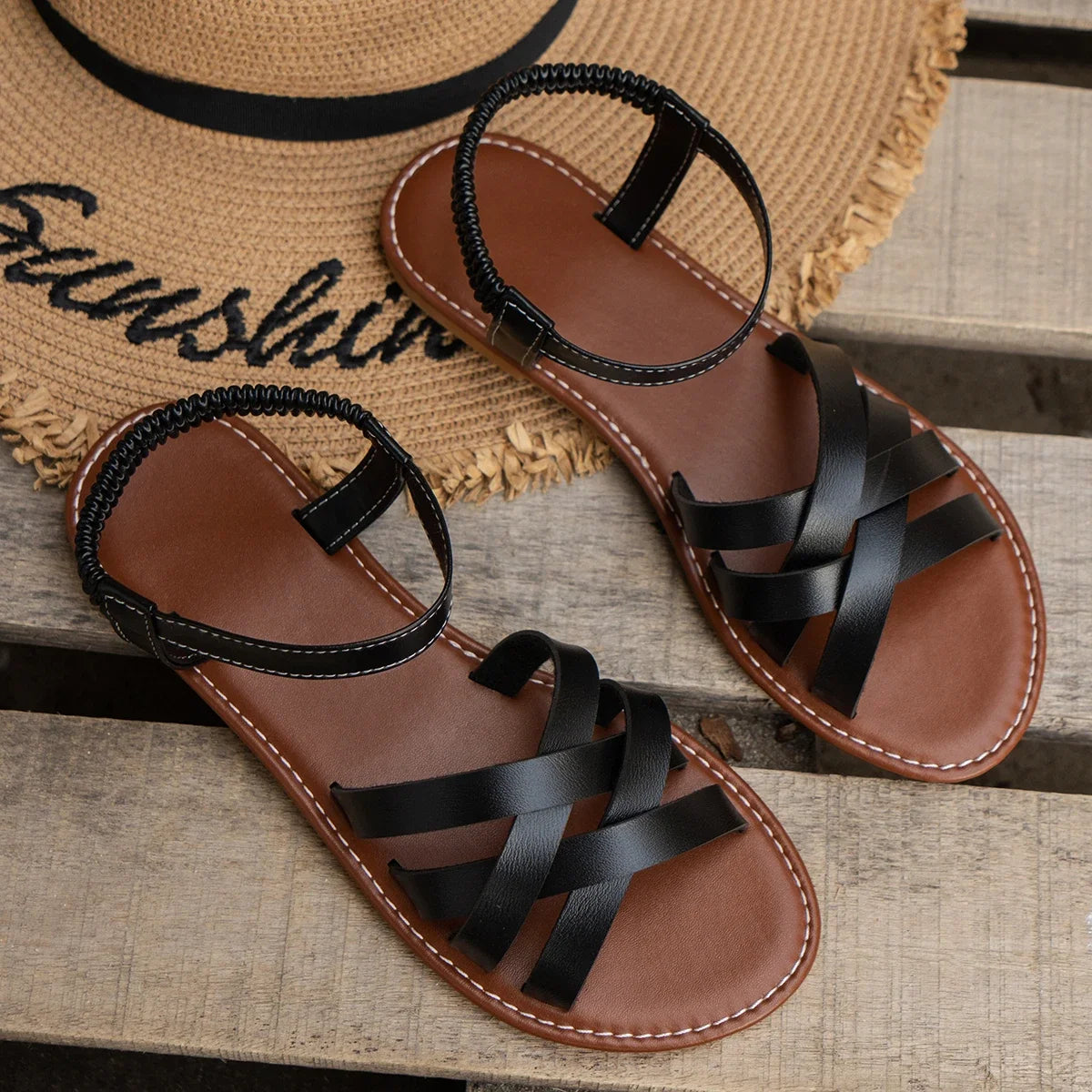 Sandales Femme – Design Croisé Et Confort Quotidien