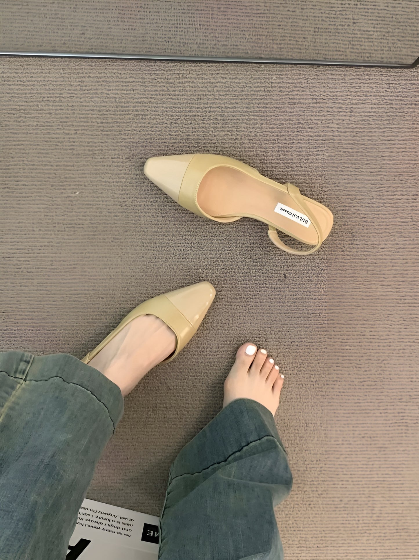 Ballerines Femme Ouvertes À Bride – Bout Pointu Et Tenue Soignée